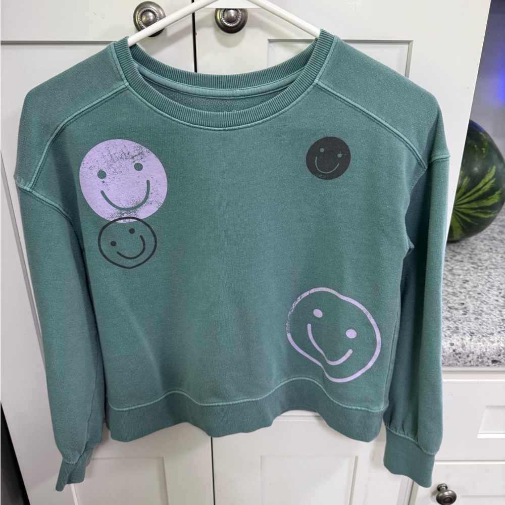 Cat & Jack teal crewneck sweatshirt